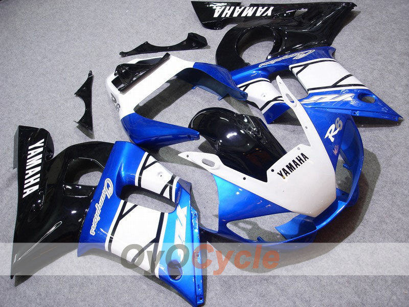 Einspritz-Verkleidungskit für YZF-R6 98-02 - Blau, Weiß - Werksstil #OYO87901010 Hauptbild