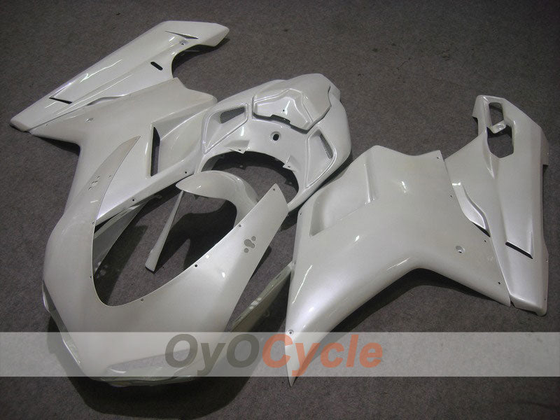 Einspritz-Verkleidungssatz für Ducati 1198, Baujahr 09-11 - Weiß - Werksstil #OYO87902332