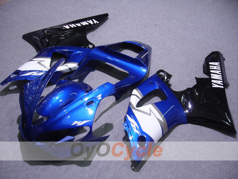 Verkleidungssatz für Einspritzmodelle für YZF-R1 00-01 - Blau, Weiß - Werksstil #OYO87900780 Hauptbild