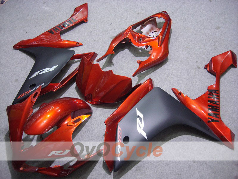 Spritzguss-Verkleidungssatz für YZF-R1, Baujahr 07-08 - Rot, Schwarz, Matt - Werksstil #OYO87900872 Hauptbild