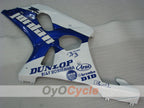 Einspritzverkleidungssatz für GSX R1000 00-02 - Blau, Weiß - DUNLOP #OYO87905218