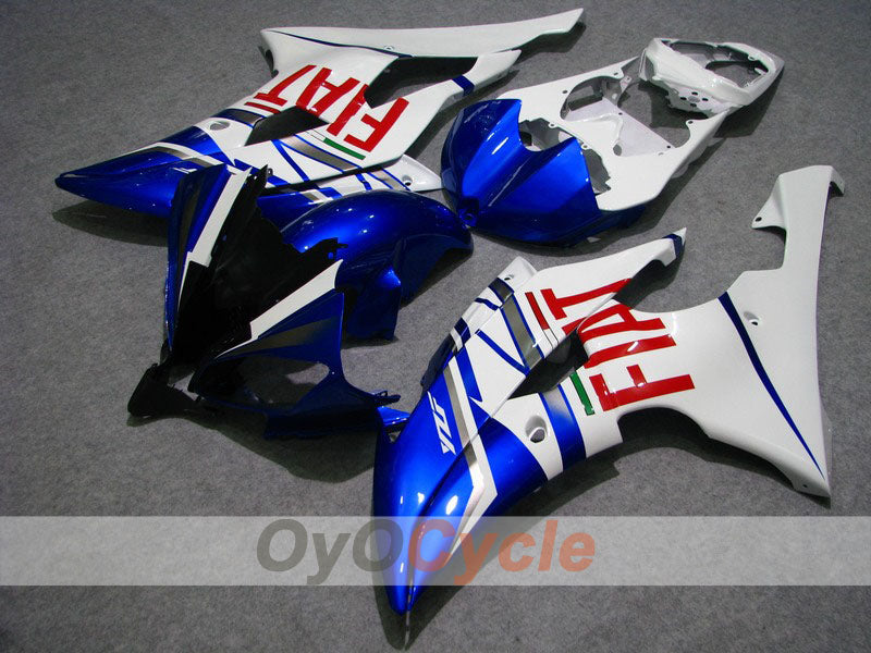 Einspritz-Verkleidungskit für 08-16 YZF-R6 - Blau, Weiß - FIAT #OYO87900959 Hauptbild