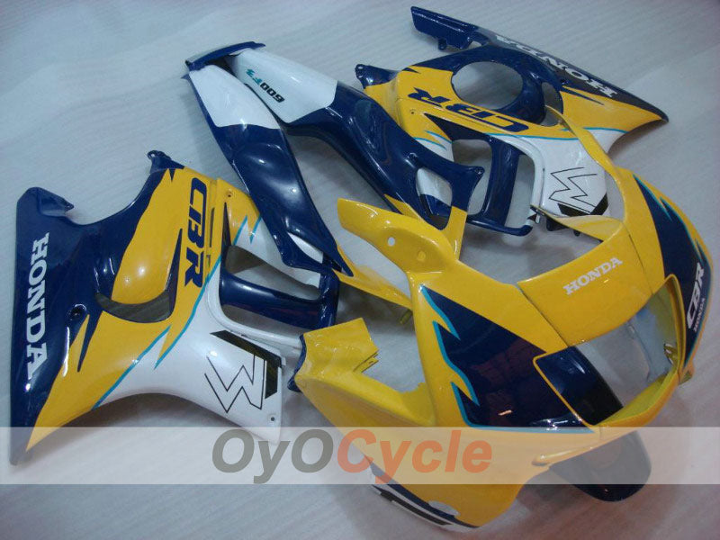 Verkleidungssatz für Einspritzmodelle der CBR600F3, 97-98 - Gelb, Blau - Werksstil #OYO87900095