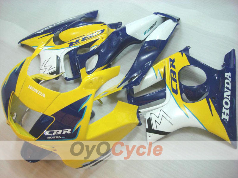 Verkleidungssatz für Einspritzmodelle der CBR600F3, 97-98 - Gelb, Blau - Werksstil #OYO87900095