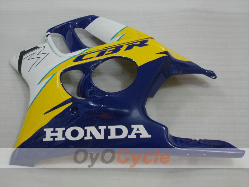 Verkleidungssatz für Einspritzmodelle der CBR600F3, 97-98 - Gelb, Blau - Werksstil #OYO87900095