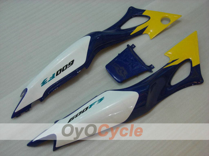 Verkleidungssatz für Einspritzmodelle der CBR600F3, 97-98 - Gelb, Blau - Werksstil #OYO87900095