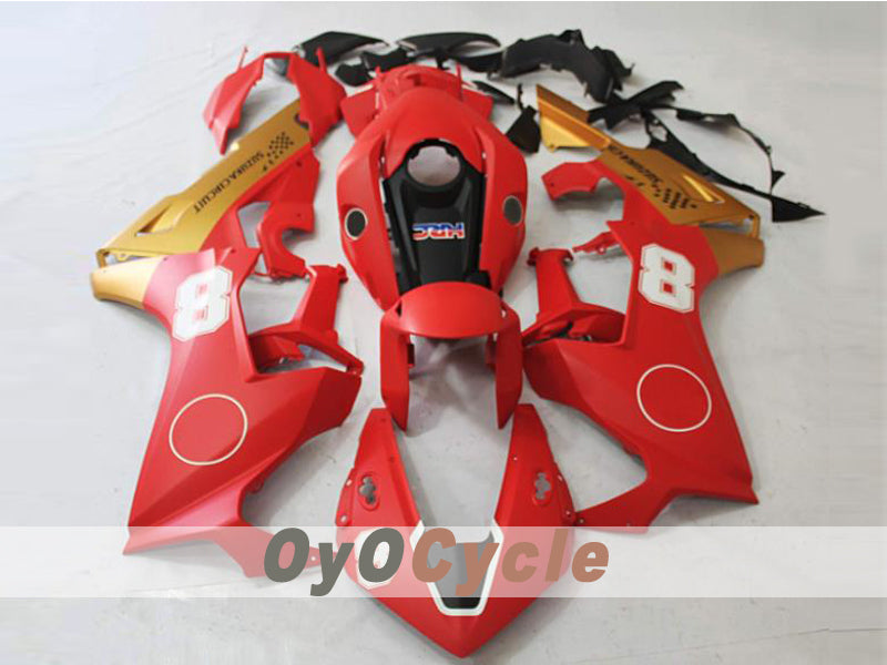 Spritzguss-Verkleidungssatz für 17-19 CBR1000RR - Rot, Gold, Matt - Werksstil #OYO87914602