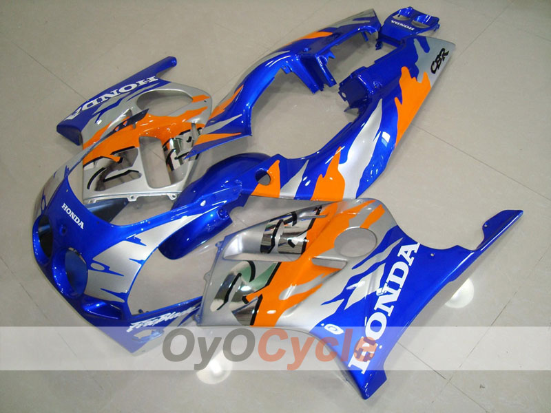 Verkleidungssatz mit Einspritzung für CBR250RR 88-89 - Orange, Blau - Fireblade #OYO87902895 Hauptbild