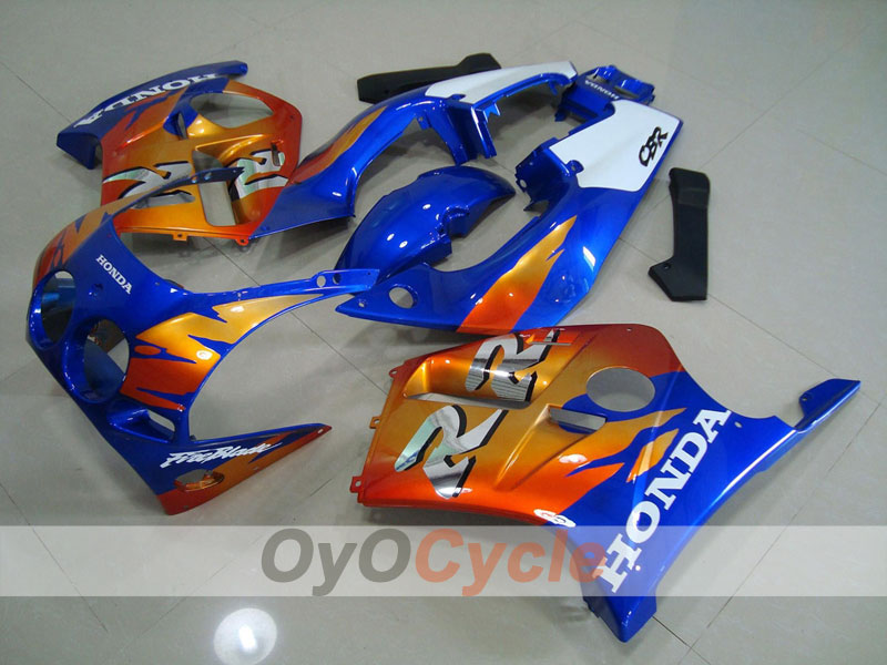 Verkleidungssatz mit Einspritzung für CBR250RR 88-89 - Orange, Blau - Fireblade #OYO87902893 Hauptbild
