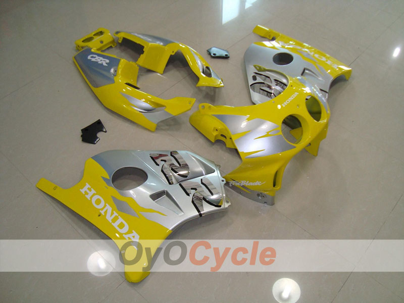 Verkleidungssatz für Einspritzmodelle, 90-94 CBR250RR - Gelb, Silber - Fireblade #OYO87902946 Hauptbild