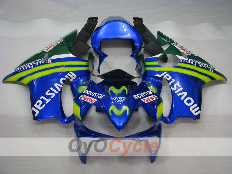 Einspritzverkleidungssatz für 01-03 CBR600F4i - Gelb, Blau - Castrol #OYO87900162
