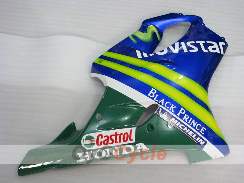 Einspritzverkleidungssatz für 01-03 CBR600F4i - Gelb, Blau - Castrol #OYO87900162