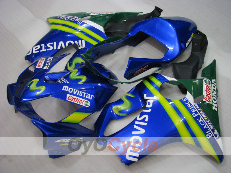 Einspritzverkleidungssatz für 01-03 CBR600F4i - Gelb, Blau - Castrol #OYO87900162