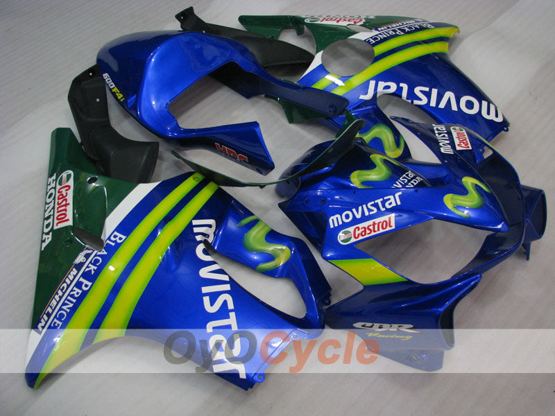Einspritzverkleidungssatz für 01-03 CBR600F4i - Gelb, Blau - Castrol #OYO87900162 Hauptbild
