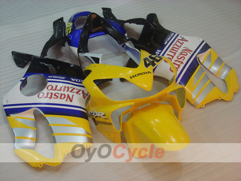 Verkleidungssatz für Einspritzmodelle 01-03 CBR600F4i - Gelb, Weiß - MICHELIN, Nastro Azzurro #OYO87900163 Hauptbild
