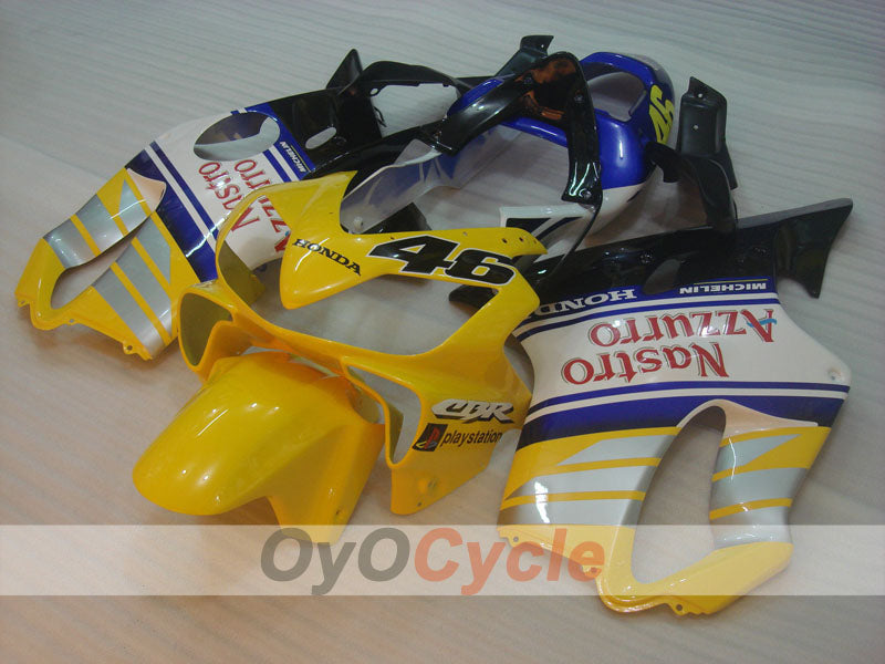 Verkleidungssatz für Einspritzmodelle 01-03 CBR600F4i - Gelb, Weiß - MICHELIN, Nastro Azzurro #OYO87900163 Zweitbild