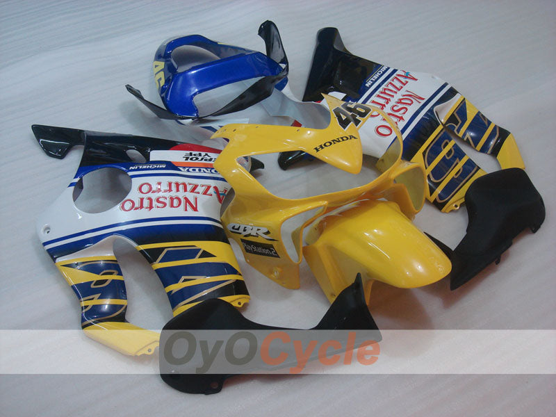 Verkleidungssatz für Einspritzmodelle 01-03 CBR600F4i - Gelb, Weiß - MICHELIN, Nastro Azzurro #OYO87900165