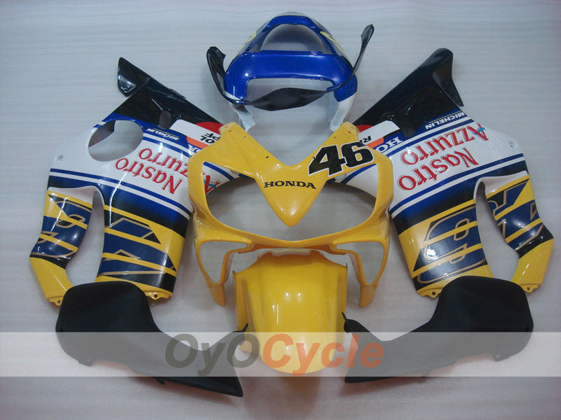 Verkleidungssatz für Einspritzmodelle 01-03 CBR600F4i - Gelb, Weiß - MICHELIN, Nastro Azzurro #OYO87900165