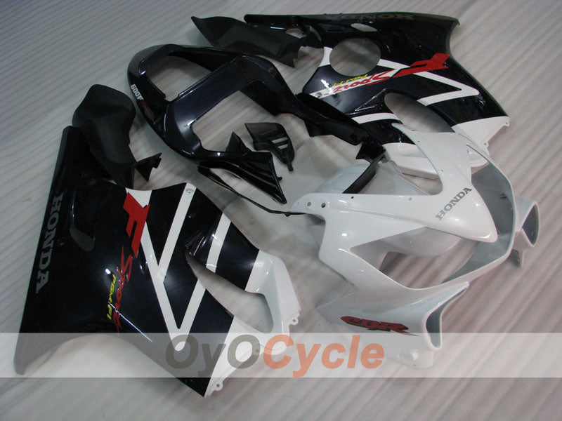 Verkleidungssatz für Einspritzmodelle 01-03 CBR600F4i - Weiß, Schwarz - Werksstil #OYO87900168