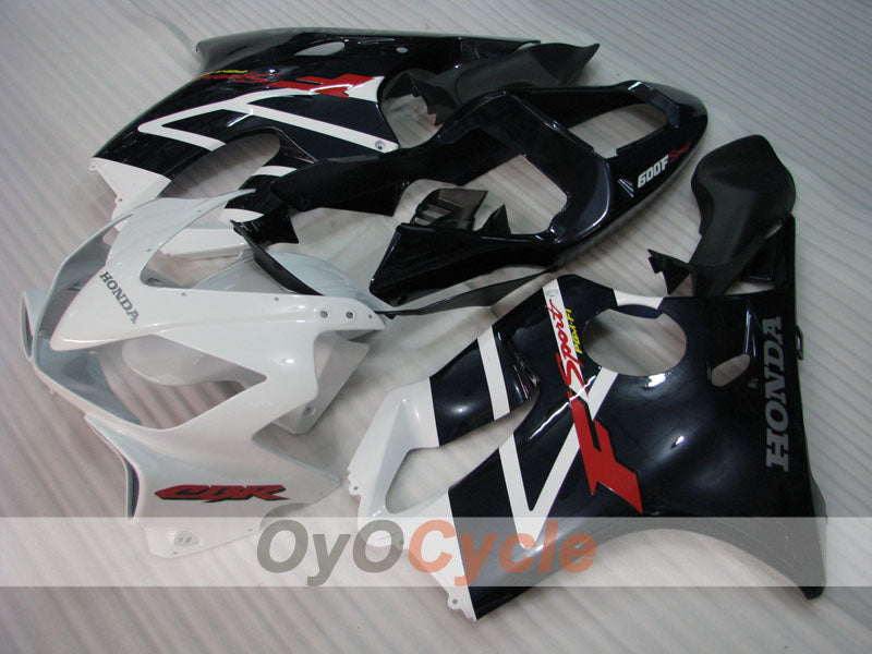 Verkleidungssatz für Einspritzmodelle 01-03 CBR600F4i - Weiß, Schwarz - Werksstil #OYO87900168