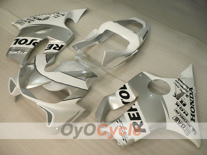 Einspritzverkleidungssatz für CBR600F4i 01-03 - Weiß, Silber - Repsol #OYO87900185 Hauptbild