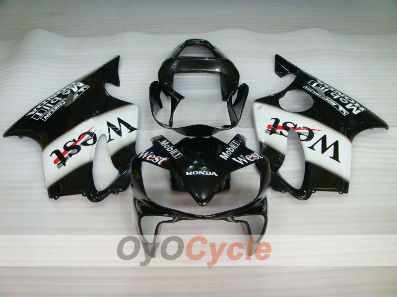 Verkleidungssatz für Einspritzmodelle 01-03 CBR600F4i - Weiß, Schwarz - MICHELIN, West #OYO87900194 Zweitbild