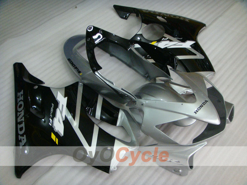 Verkleidungssatz für Einspritzmodelle 04-07 CBR600F4i - Schwarz, Silber - Werksstil #OYO87900214 Hauptbild