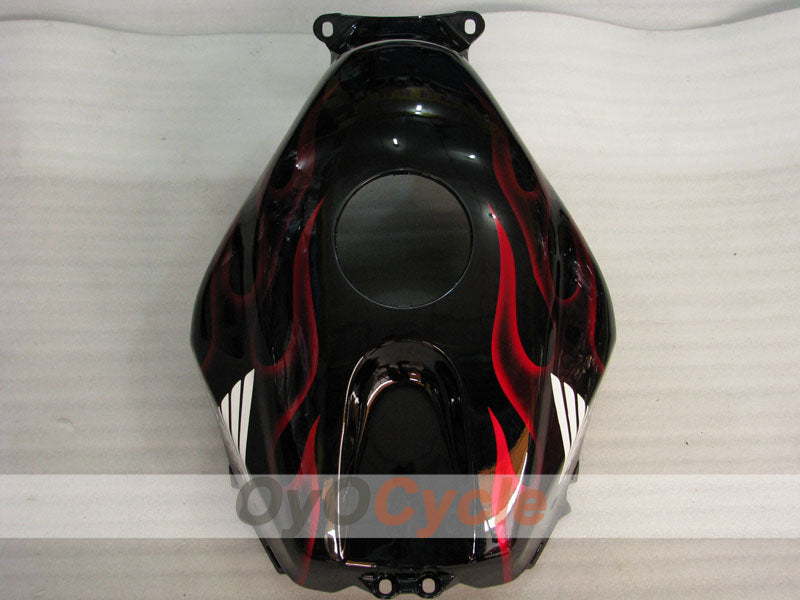 Verkleidungssatz für Einspritzer für CBR600RR 05-06 - Rot, Schwarz - Flammenmuster #OYO87900243