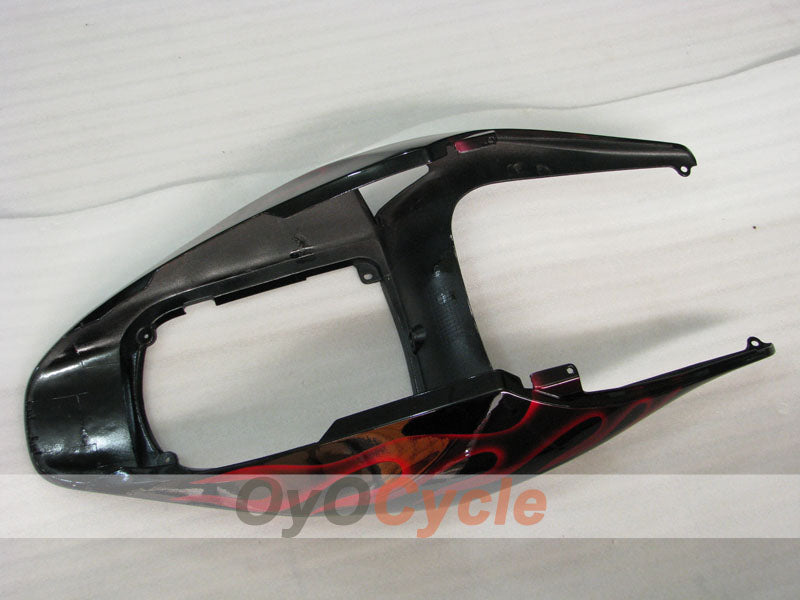 Verkleidungssatz für Einspritzer für CBR600RR 05-06 - Rot, Schwarz - Flammenmuster #OYO87900243