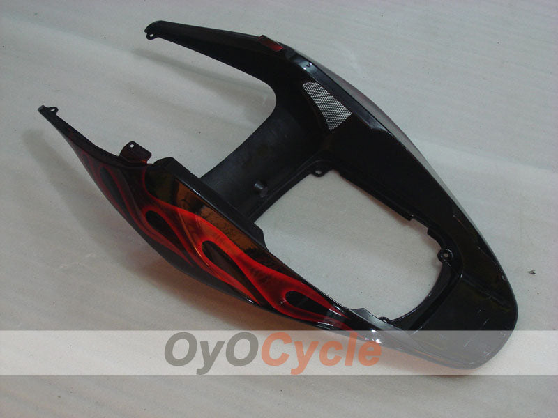 Verkleidungssatz für Einspritzer für CBR600RR 05-06 - Rot, Schwarz - Flammenmuster #OYO87900247