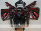 Verkleidungssatz für Einspritzer für CBR600RR 05-06 - Rot, Schwarz - Flammenmuster #OYO87900247