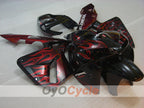 Verkleidungssatz für Einspritzer für CBR600RR 05-06 - Rot, Schwarz - Flammenmuster #OYO87900247