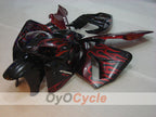 Verkleidungssatz für Einspritzer für CBR600RR 05-06 - Rot, Schwarz - Flammenmuster #OYO87900247