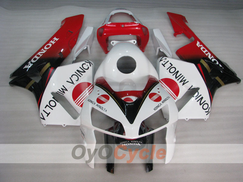 Verkleidungssatz für Einspritzermodelle 05-06 CBR600RR - Rot, Weiß - Konica Minolta #OYO87900257 Zweitbild
