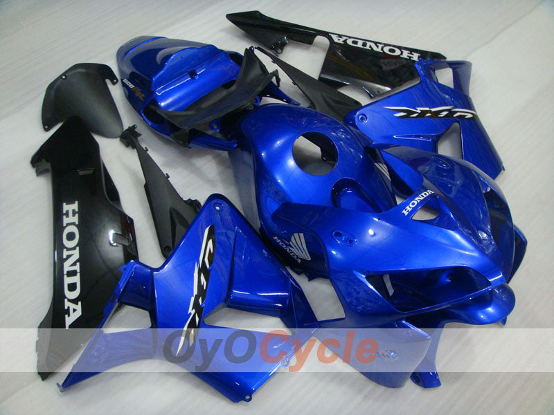 Einspritzverkleidungssatz für 05-06 CBR600RR - Blau, Schwarz - Werksstil #OYO87900286