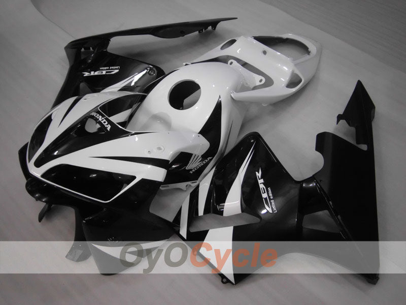 Verkleidungssatz für Einspritzer für 05-06 CBR600RR - Weiß, Schwarz - Werksstil #OYO87900291 Zweitbild
