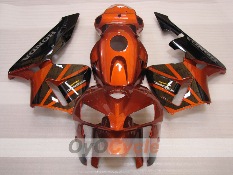 Verkleidungssatz für Einspritzer für 05-06 CBR600RR - Orange, Schwarz - Werksstil #OYO87900297 Zweitbild