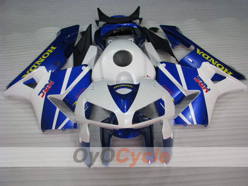Einspritzverkleidungssatz für CBR600RR 05-06 - Blau, Weiß - Werksstil #OYO87900312
