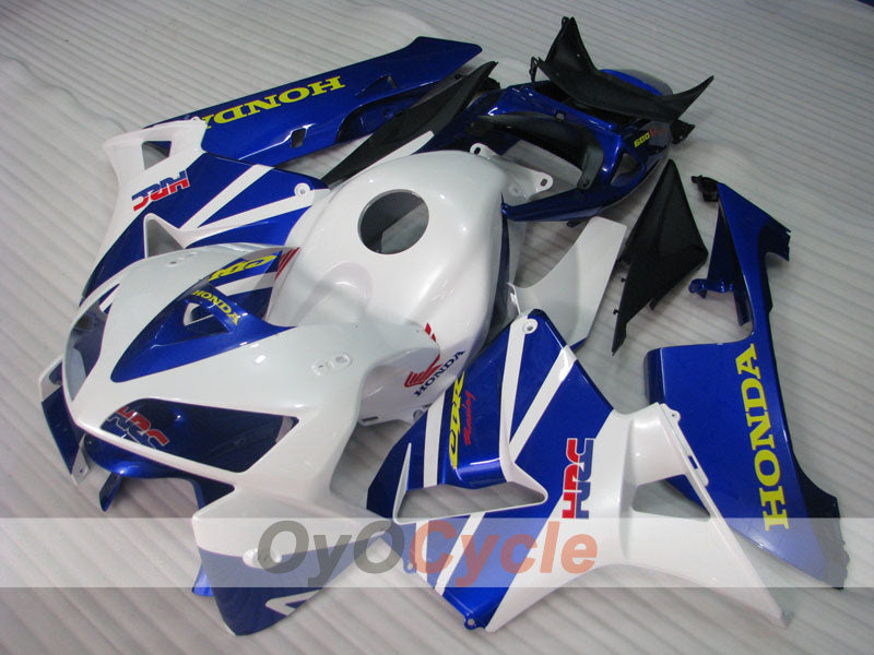 Einspritzverkleidungssatz für CBR600RR 05-06 - Blau, Weiß - Werksstil #OYO87900312 Zweitbild