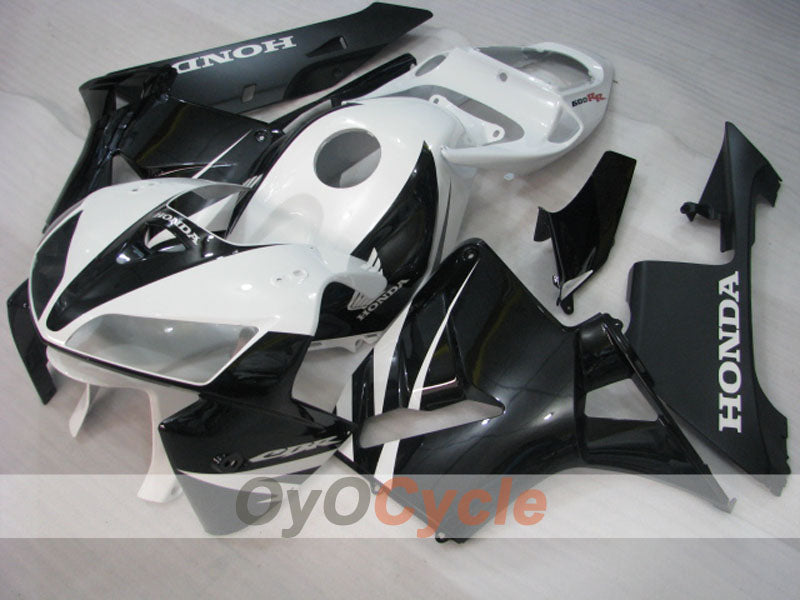 Verkleidungssatz für 05-06 CBR600RR - Weiß, Schwarz - Werksstil #OYO87900320 Hauptbild