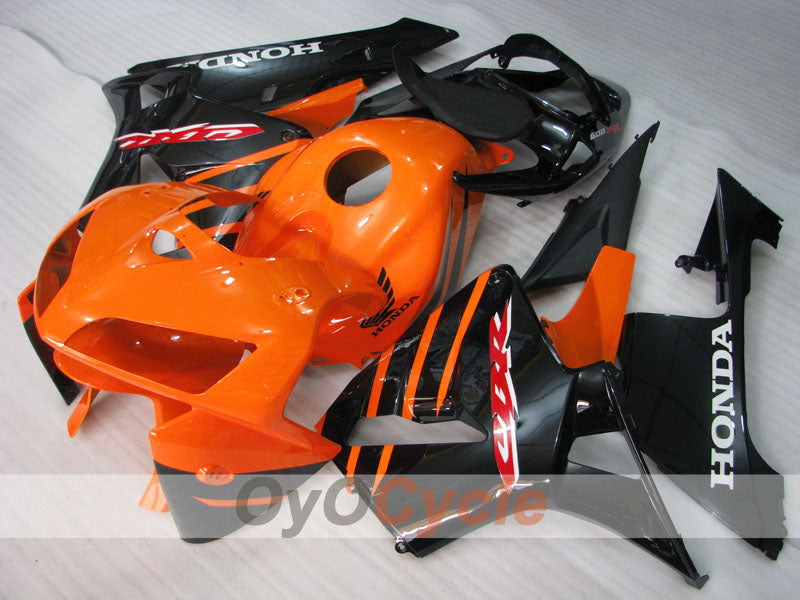Verkleidungssatz für 05-06 CBR600RR - Orange, Schwarz - Werksstil #OYO87900322