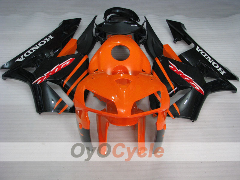 Verkleidungssatz für 05-06 CBR600RR - Orange, Schwarz - Werksstil #OYO87900322 Zweitbild