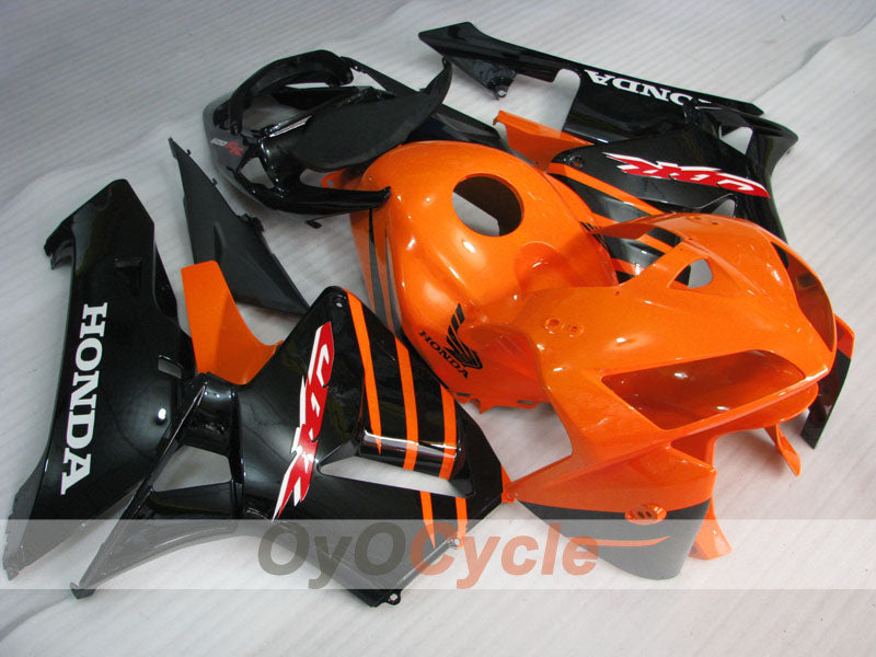 Verkleidungssatz für 05-06 CBR600RR - Orange, Schwarz - Werksstil #OYO87900322 Hauptbild
