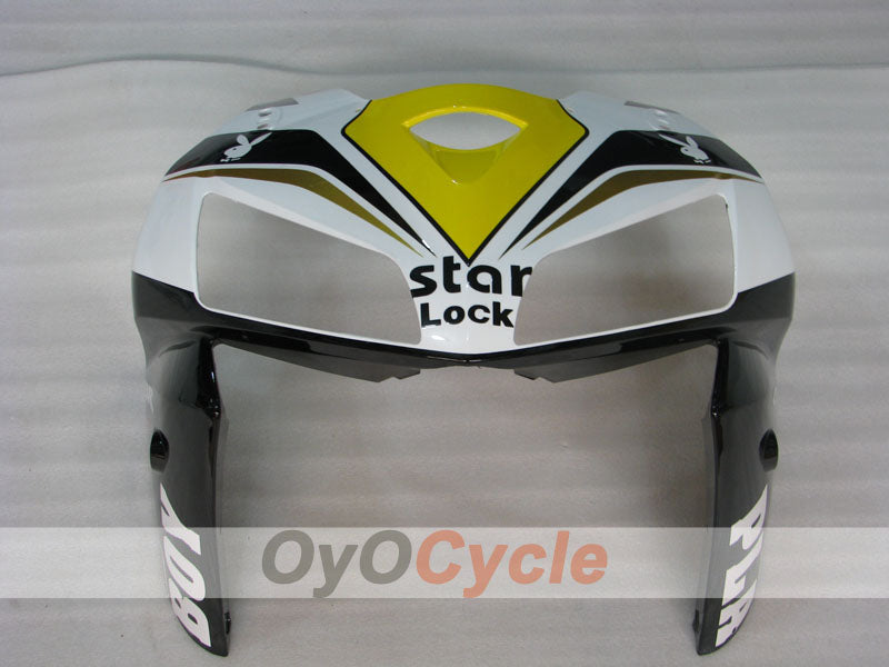 Verkleidungssatz für 05-06 CBR600RR - Weiß, Schwarz - PlayBoy #OYO87900323