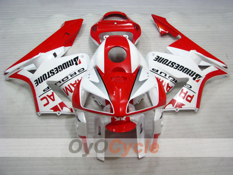 Verkleidungssatz für 05-06 CBR600RR - Rot, Weiß - PRAMAC #OYO87900324 Hauptbild