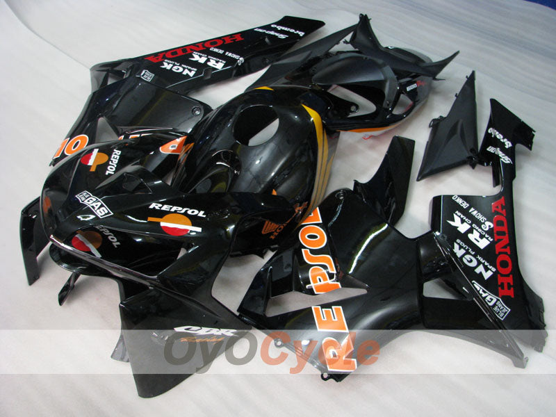 Verkleidungssatz für Einspritzung für CBR600RR 05-06 - Schwarz - RK, Repsol #OYO87900332 Hauptbild
