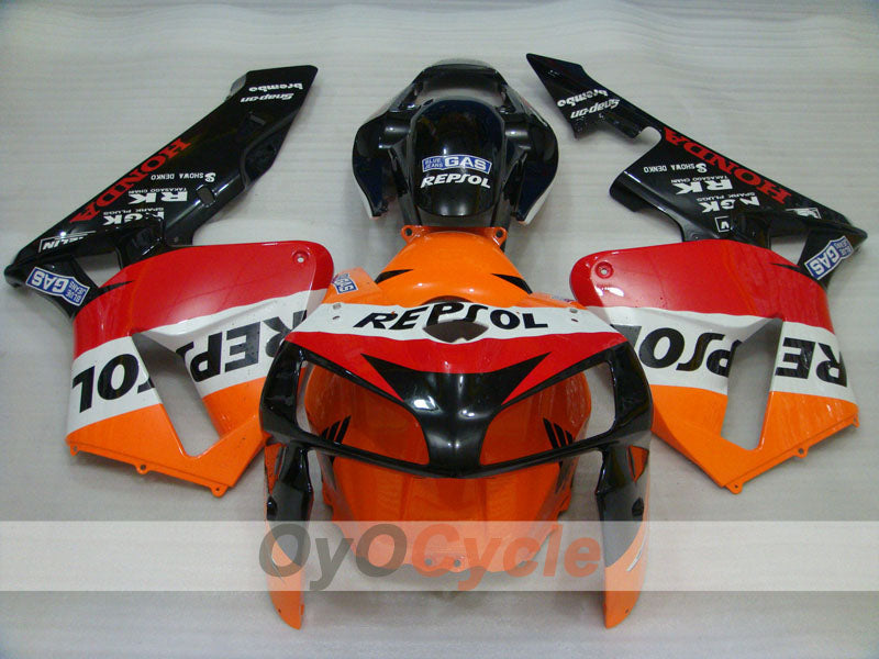 Verkleidungssatz für Einspritzung für CBR600RR 05-06 - Orange, Schwarz - MICHELIN, RK, Repsol #OYO87900336
