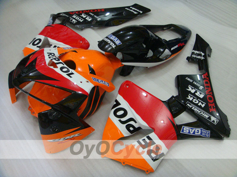 Verkleidungssatz für Einspritzung für CBR600RR 05-06 - Orange, Schwarz - MICHELIN, RK, Repsol #OYO87900336 Zweitbild