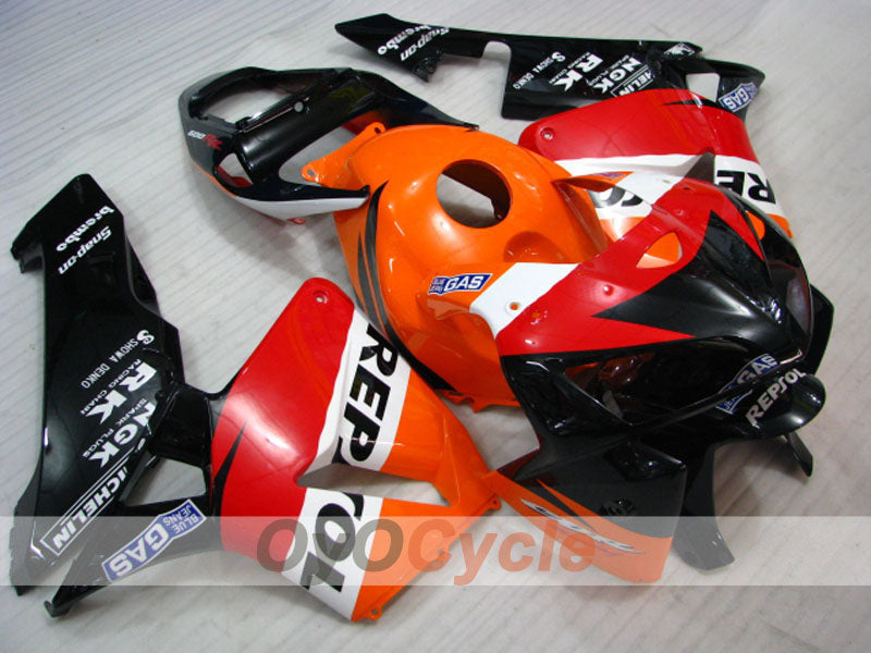 Verkleidungssatz für Einspritzung für CBR600RR 05-06 - Orange, Schwarz - Repsol #OYO87900339 Hauptbild