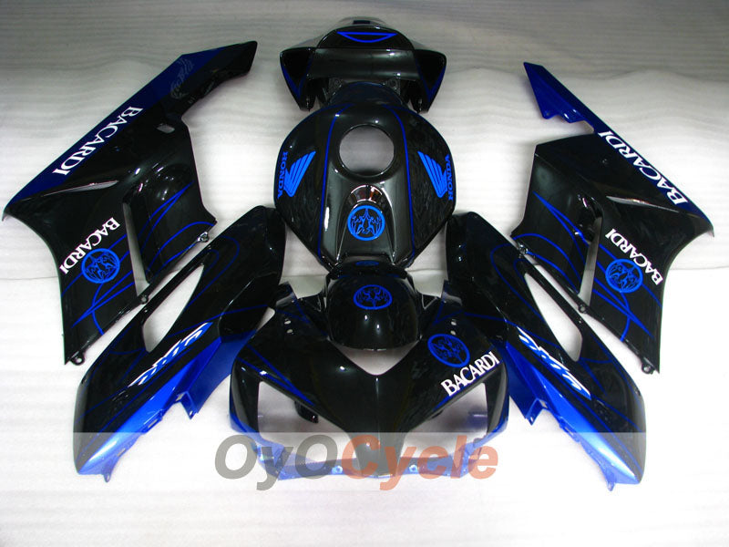 Einspritz-Verkleidungskit für CBR1000RR 04-05 - Blau, Schwarz - BACARDI #OYO87900464